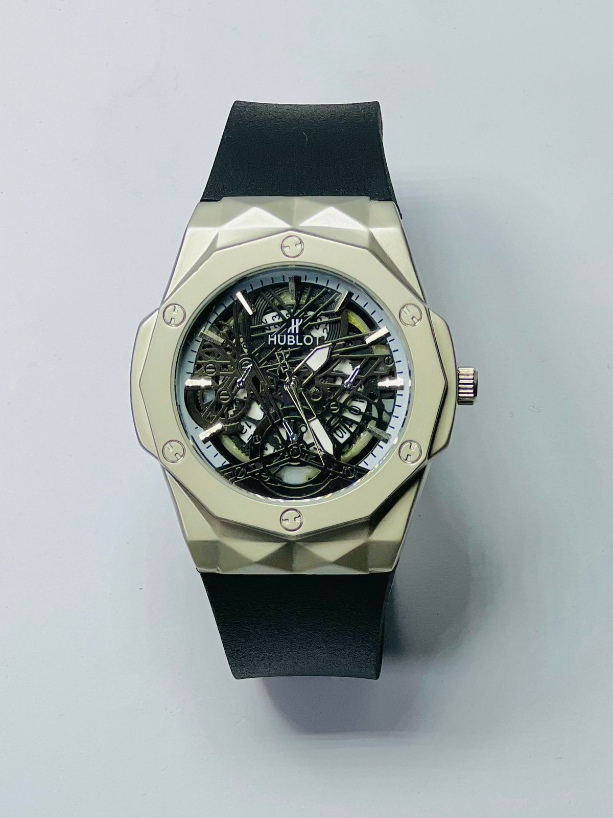 Hublot Style Premium Skeleton Watch – Elegant & Bold